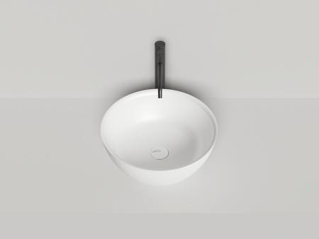 Раковина из искусственного камня S-Sense Salini ALDA 1102110G 40х40 накладная цвет белый без отверстий под смеситель